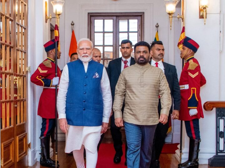 ஜனாதிபதி அலுலகத்திற்கு வருகை தந்த இந்தியப் பிரதமர் மோடி