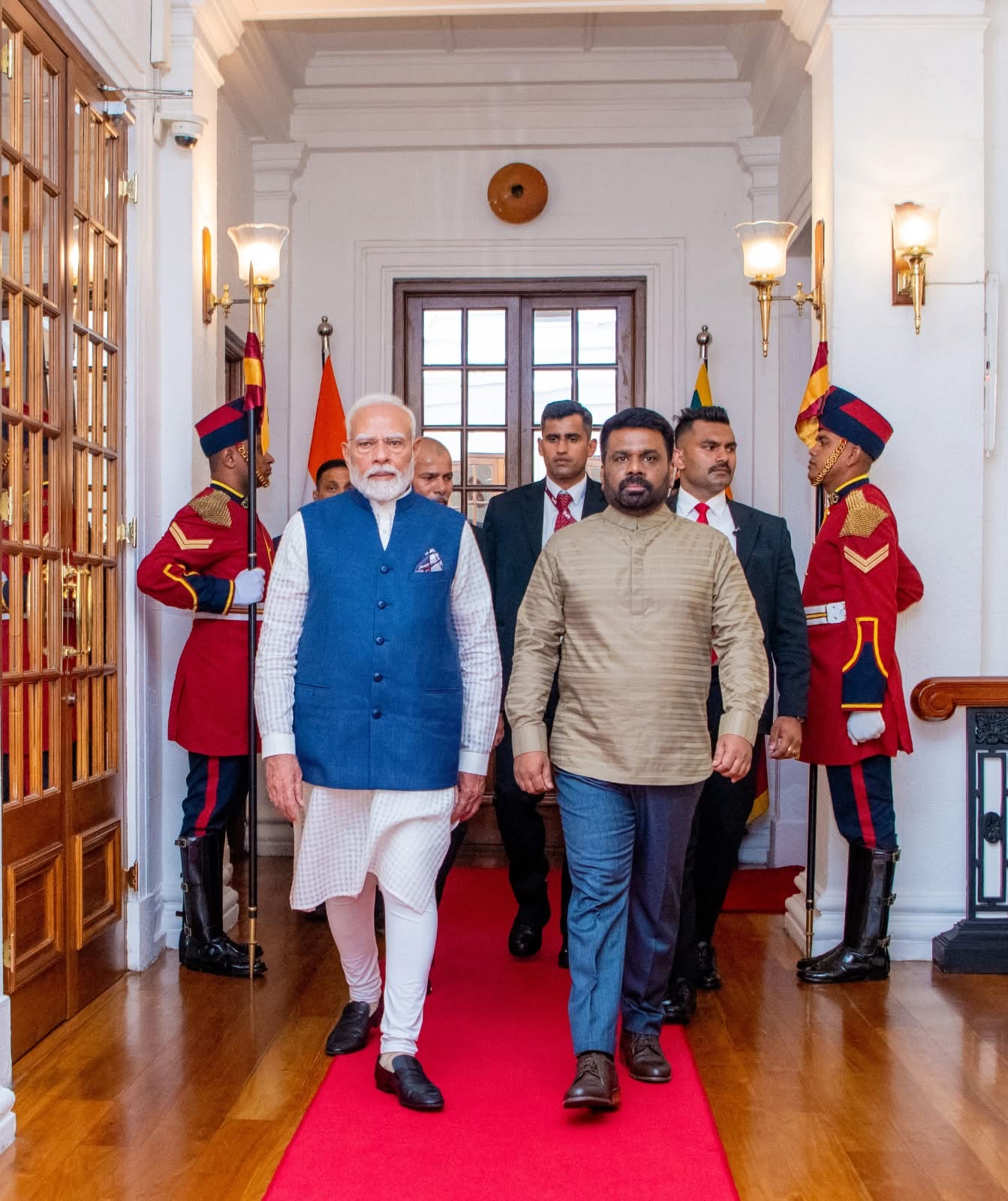 ஜனாதிபதி அலுலகத்திற்கு வருகை தந்த இந்தியப் பிரதமர் மோடி