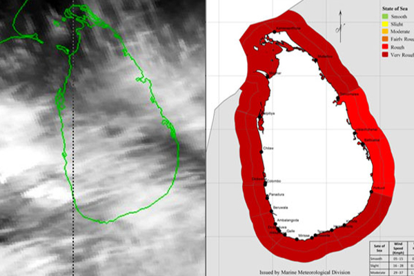 வளிமண்டலவியல் திணைக்களம் விடுத்துள்ள சிவப்பு எச்சரிக்கை