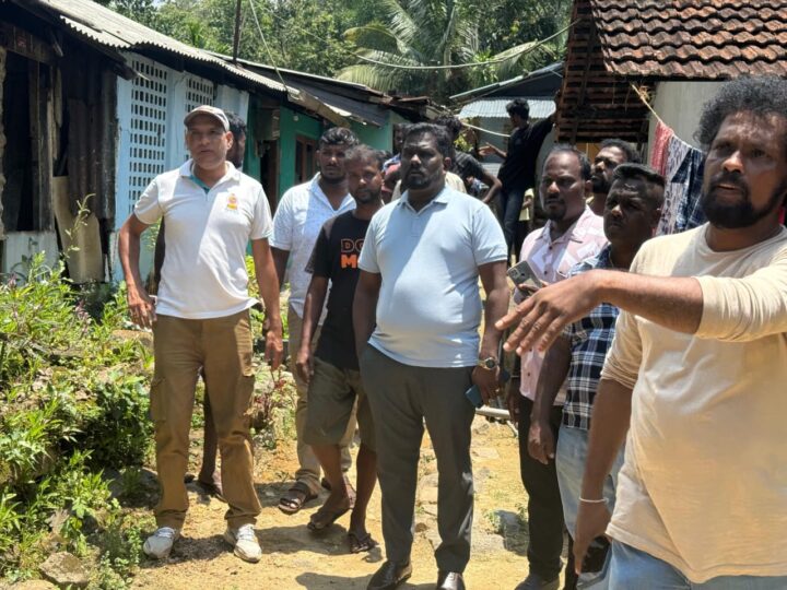 மாதம்பையில் மண்சரிவு, நேரில் வந்த பிரதி அமைச்சர்