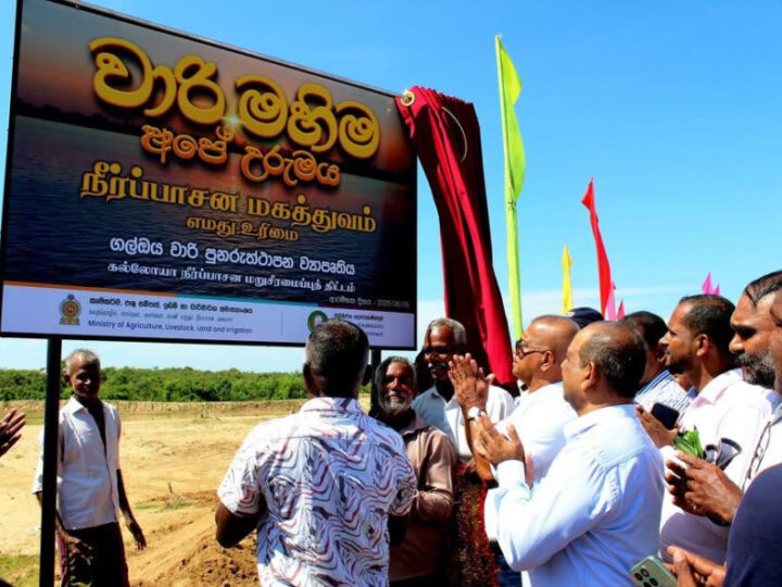 “வாரி மகிம – அபே உறுமய” கல் ஓயா நீர்ப்பாசன புனரமைப்புத் திட்டம் ஆரம்பம்