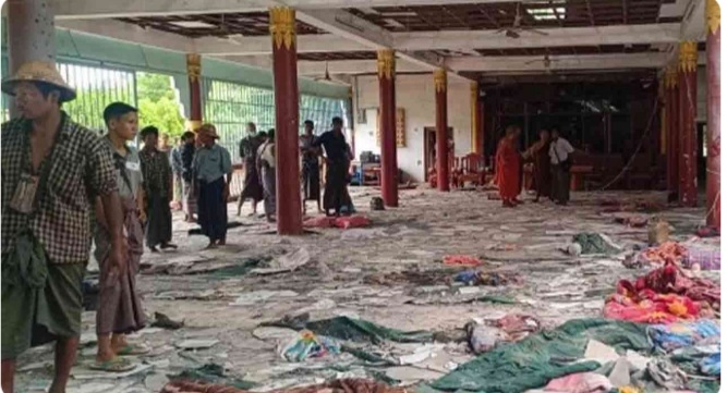 மியன்மார் வான்வழி தாக்குதலில் 23 பேர் பலி