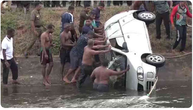 வியானா கால்வாயில் வீழ்ந்த வாகனம் – இருவர் பலி