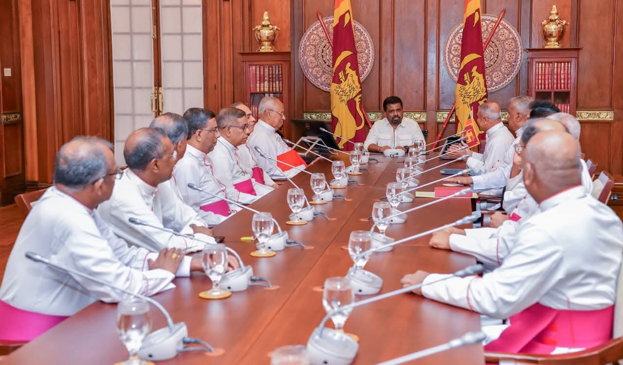 கர்தினால்  ஆண்டகை மற்றும் கத்தோலிக்க ஆயர்கள் பேரவை ஜனாதிபதியை சந்தித்தது!