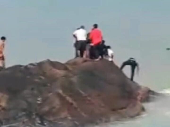 கடலில் அடித்துச் செல்லப்பட்ட இளம் ஜோடி மீட்பு