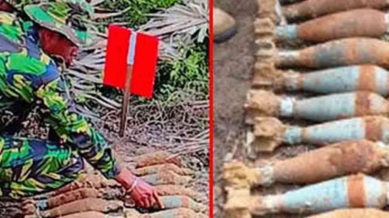 முகமாலையில் மோட்டார் குண்டுகள் மீட்பு