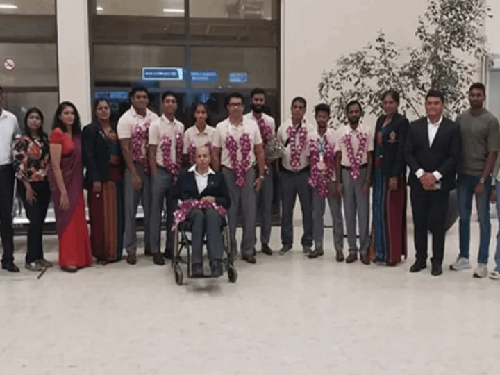 பரா உலக சம்பியன்ஷிப் போட்டிக்குச் சென்றவர்கள் நாடு திரும்பினர்