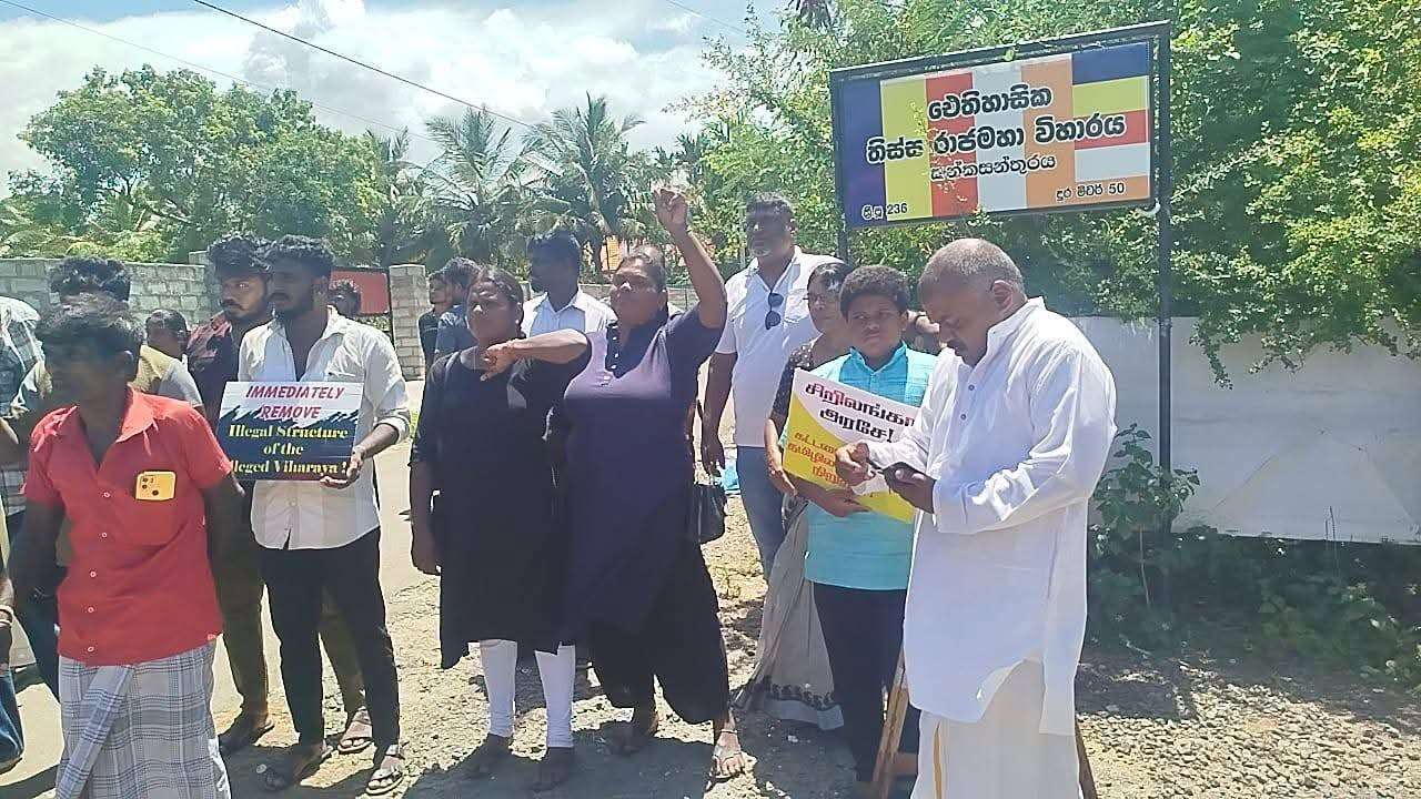 தையிட்டியில் மீண்டும் பௌர்ணமிப் போராட்டம்