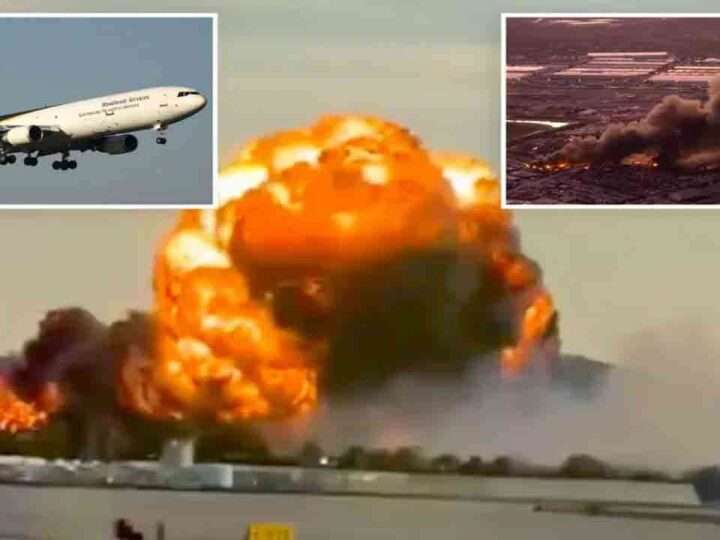 அமெரிக்காவில் புறப்பட்டபோதே வெடித்துச் சிதறிய விமானம்