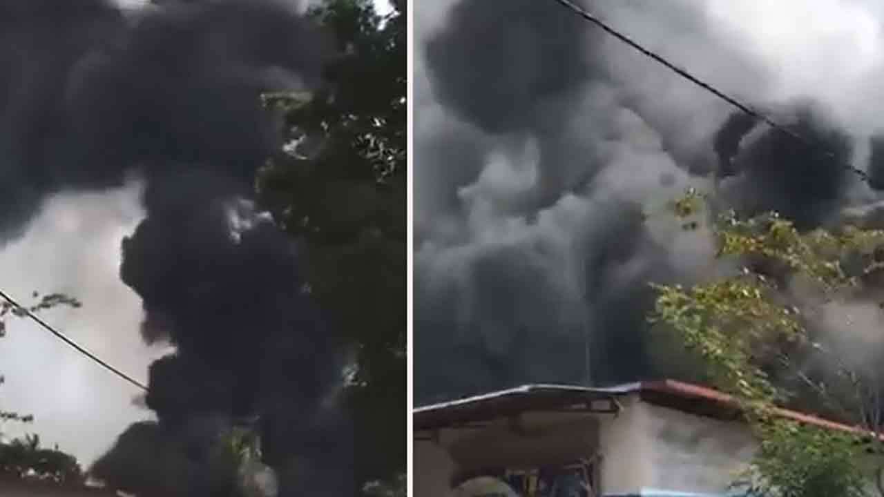 திவுலப்பிட்டி டயர் தொழிற்சாலையில் தீ விபத்து