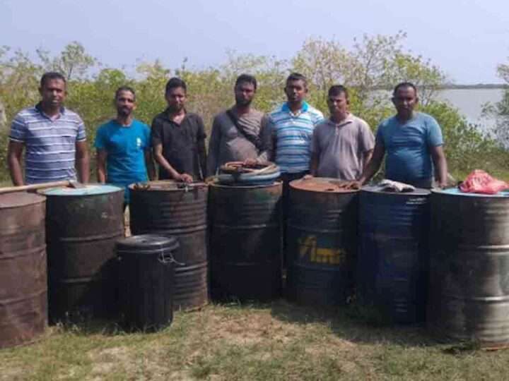 புதுக்குடியிருப்பில் கசிப்பு உற்பத்தி முறியடிப்பு