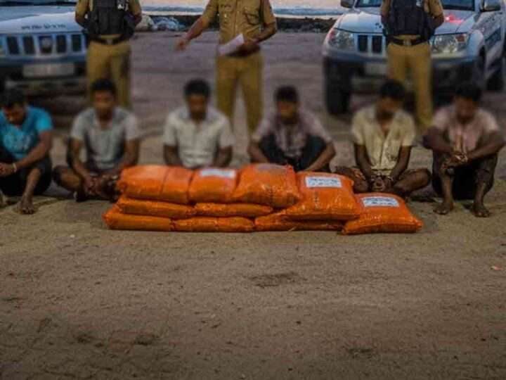 300 கிலோ போதைப்பொருளுடன் ஆறு பேர் கைது