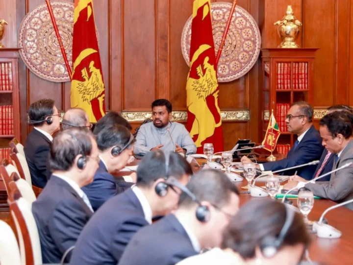 சீன தேசிய மக்கள் காங்கிரஸ் தூதுக்குழு  ஜனாதிபதியுடன் சந்திப்பு