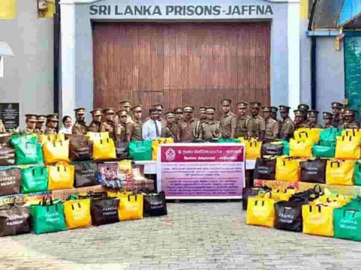 அனர்த்தத்திற்கு உள்ளானவர்களுக்கு யாழ் சிறைச்சாலையும் உதவி