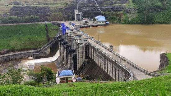 மேல் கொத்மலை நீர்த்தேக்கத்தின் வான் கதவு திறப்பு