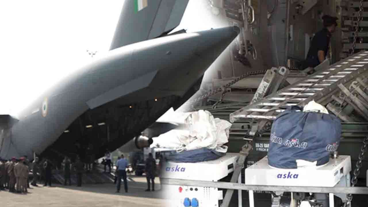 அனர்த்த நிவாரணங்களை ஏற்றிய 8ஆவது இந்திய விமான நாட்டுக்கு