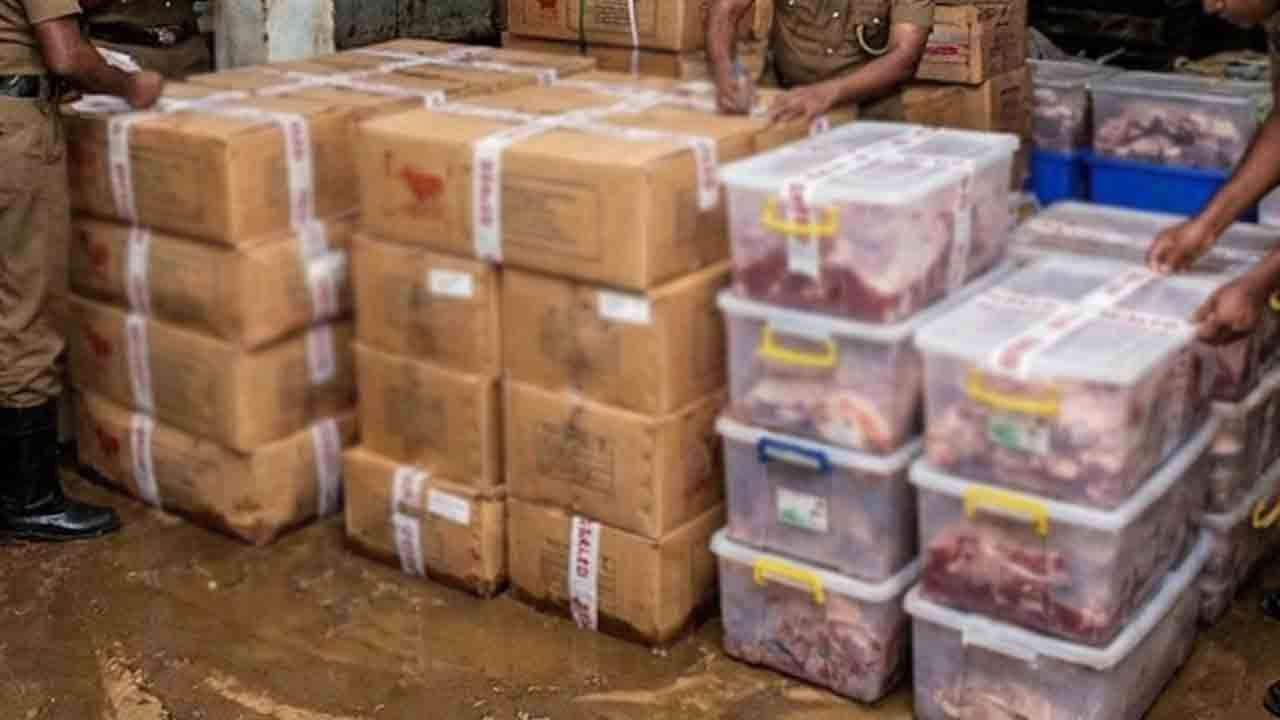 மனித பாவனைக்கு ஒவ்வாத 12,000 கிலோ இறைச்சிக்கு சீல்