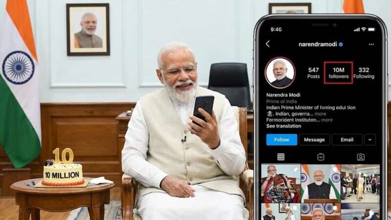 இன்ஸ்டாகிராமில் பிரதமர் மோடி சாதனை!