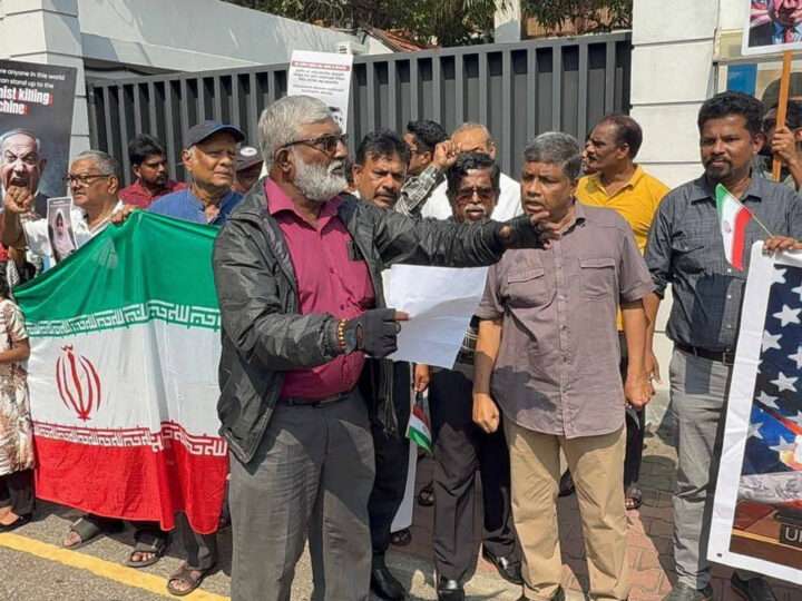 மத்திய கிழக்கு யுத்தத்தை நிறுத்தக் கோரி கொழும்பில் போராட்டங்கள்