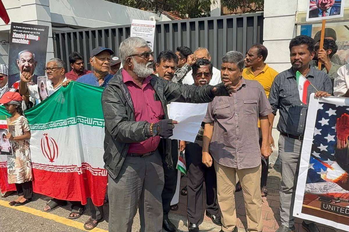 மத்திய கிழக்கு யுத்தத்தை நிறுத்தக் கோரி கொழும்பில் போராட்டங்கள்