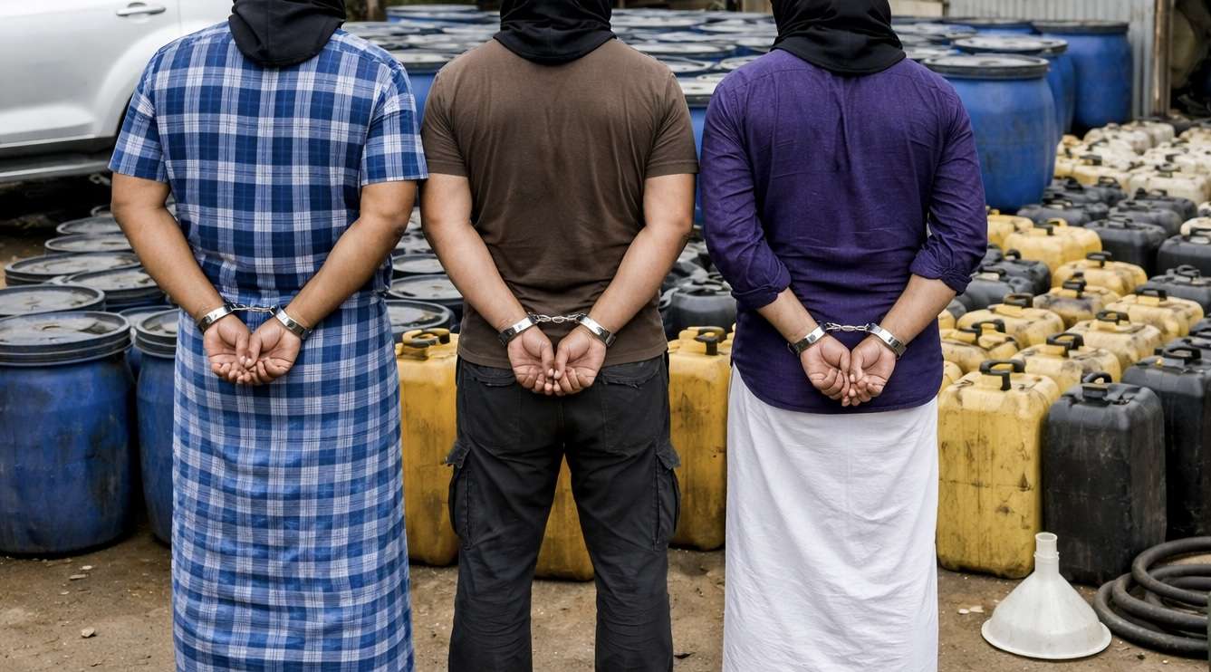 எரிபொருளை பதுக்கிய மேலும் மூவர் கைது