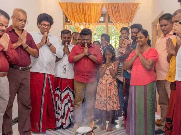 அரச இழப்பீட்டில் கட்டப்பட்ட புதிய வீட்டில் ஜனாதிபதியுடன் புத்தாண்டு!