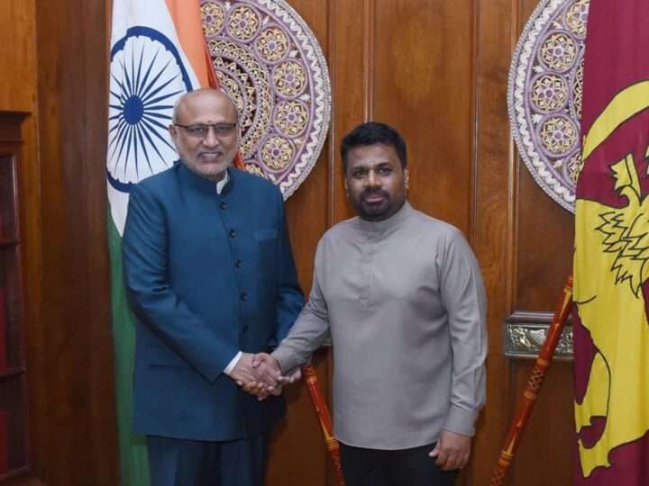 ஜனாதிபதி மற்றும் இந்திய துணை ஜனாதிபதி இடையே சந்திப்பு