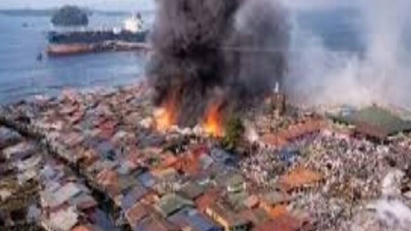 மலேசியாவில் தீ விபத்து – 200 வீடுகளுக்கு சேதம்