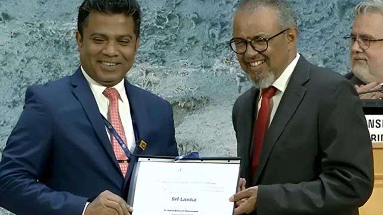 இலங்கைக்கு உலக சுகாதார அமைப்பு பாராட்டு