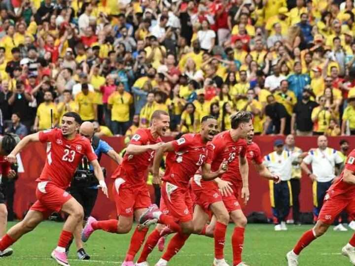 கொலம்பியாவை வீழ்த்தி சுவிட்சர்லாந்து காலிறுதிக்குத் தகுதி!