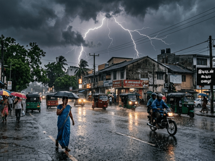 பிற்பகலில் இடியுடன் கூடிய மழை!