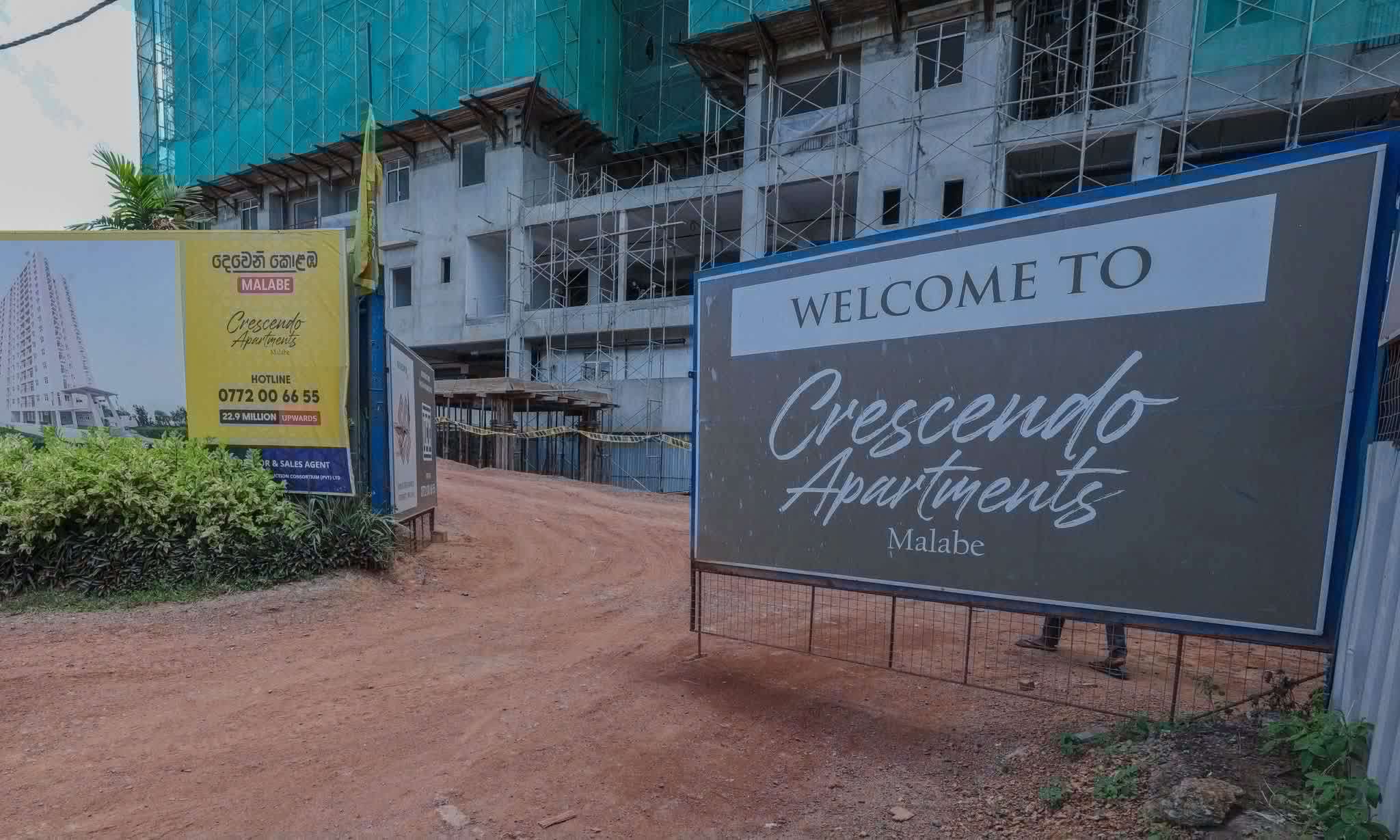 மாலபே Crescendo அடுக்குமாடிவீட்டுத்திட்டத்தின் கட்டுமானப்பணிகள் துரிதம்