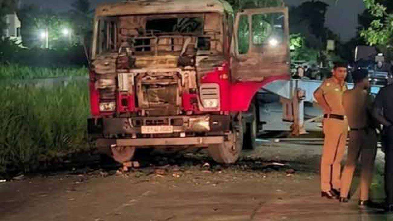 கட்டான விபத்தைத் தொடர்ந்து கொள்கலன் லொறிக்கு தீவைத்த மூவர் கைது